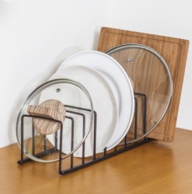 Multifunctional Viable Pot Lid Rack Buffet Pantry Pot Lid Rack Wire Dish Rack Rack