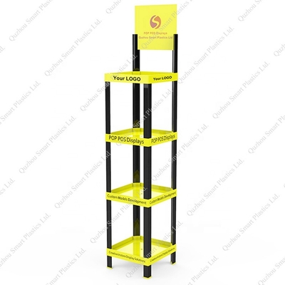 Plastic Merchandising Rack For Bottles Cola Soft Drink Display Rack For Supermarket