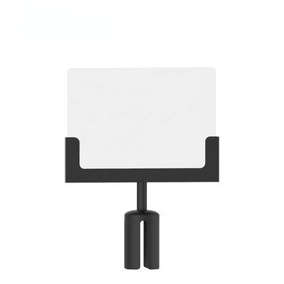 Heavy Duty ID Stainless Steel Banner Stand Museum Signage Metal Racks Barrier Display Sign Holder