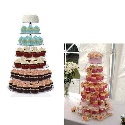 Waterproof Kitchen Pantry Acrylic Dessert Stand Riser Dessert Display Rack Cupcake Display Stand