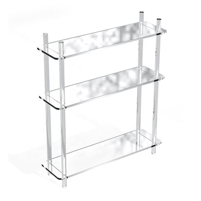 Multi-Layer Lightweight Luxury Bathroom Shelf Adjustable Acrylic Floor Living Room Balcony Display Rack Kitchen Floor (Size)