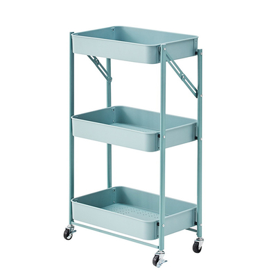 Sustainable Kitchen Corner Floor Removable Home Vegetable Storage Rack With Wheels Storage Cart