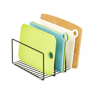 Sustainable Metal Wire Filters Organizer Pot Lids Cutting Boards Rack For Buffet Pantry Shelves