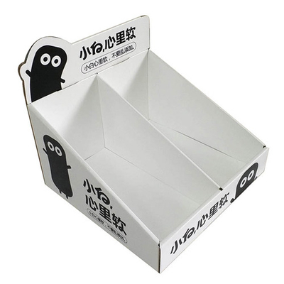 Recycled Materials Foldable Corrugated Cardboard Recycled Material Printing Retail Display Counter Rack For Bread