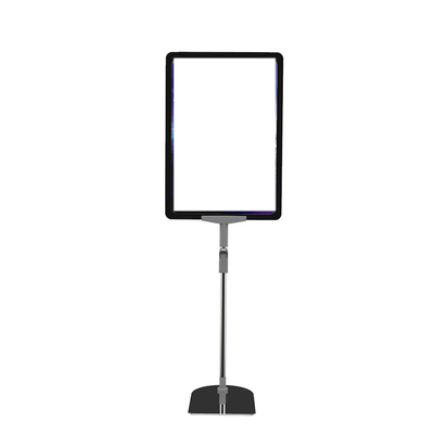 Adjustable Pole Pop Frame Postster Advertising Rack Telescopic Adjustable Display Sign Holder