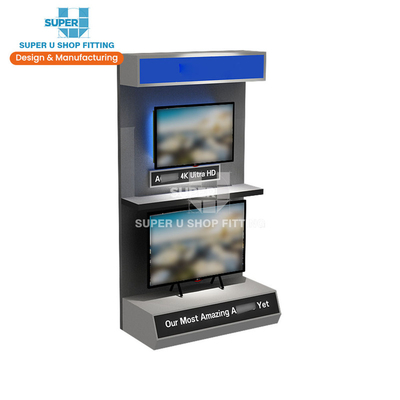 MDF Home Appliance Store Furniture Wall Display Rack Custom Home Appliances Store Displays Shop TV Shelf Display Stand