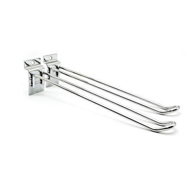 Display Racks Slatwall Hook Custom Metal Chrome Processing Wire Diameter 5 6 5~30mm Slatwall Hook