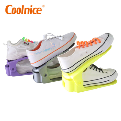 Convertible Size 7-Level Shoe Slots Adjustable Shoe Organizer Shoe Racks Space Holder