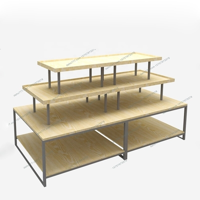 Double Sided Grocery Racks Cosmetic Beauty Display Showcase Gondola Supermarket Shelves