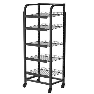 Mordern Retail Movable Metal Display Rack Wire Box , Soft Drink Bottle Rack Display