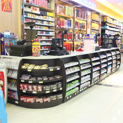 The new type modern fashionable multi-scenario applicable products store counter cashier retail marble mobile counter store checkout